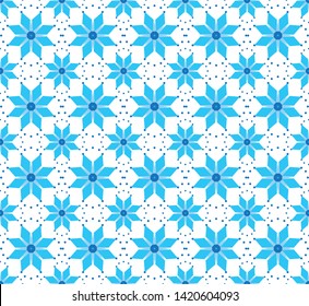 background of blue dots and diamonds on white