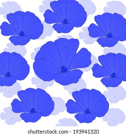 Background of blue flowers Lavater.