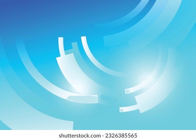 Gráficos vectoriales abstractos de iluminación geométrica de fondo azul