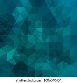Background of blue geometric shapes. Abstract triangle geometrical background. Mosaic pattern. Vector EPS 10. Vector illustration