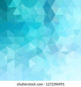 Background of blue geometric shapes. Abstract triangle geometrical background. Mosaic pattern. Vector EPS 10. Vector illustration