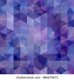 Background of blue geometric shapes. Abstract triangle geometrical background. Mosaic pattern. Vector EPS 10. Vector illustration