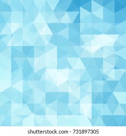 Background of blue geometric shapes. Abstract triangle geometrical background. Mosaic pattern. Vector EPS 10. Vector illustration