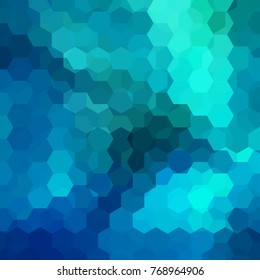 Background of blue geometric shapes. Mosaic pattern. Vector EPS 10. Vector illustration