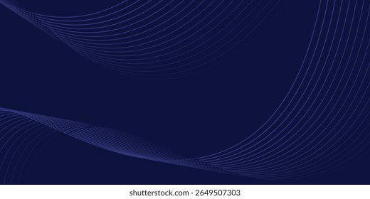 Fondo Gradaciones azules con líneas de ondas Memphis abstracto Tecnología futurista Vector de patrón de diseño moderno EPS10