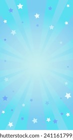 Background with blue gradient and concentrated lines interspersed with stars Vertical ratio 9:16