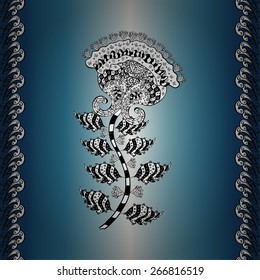 Background with blue gradient. Vector illustration