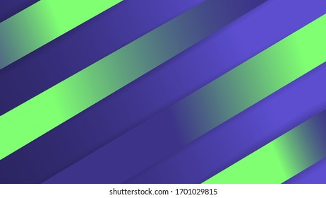 Background blue and green stripes with shadow