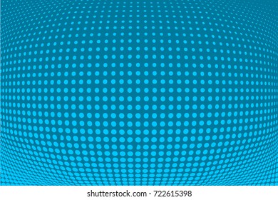 Background blue halftone. Vector