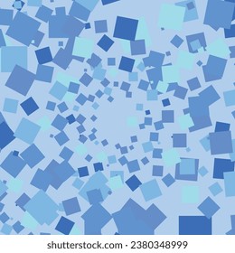 background of blue and light blue checkered particles, rhombus patterns, elegant geometric background