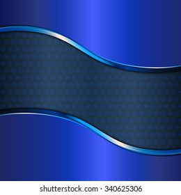 Background Blue Metal Texture Vector Illustration Stock Vector (Royalty ...