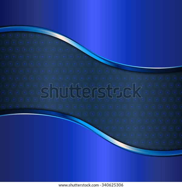 Background Blue Metal Texture Vector Illustration Stock Vector (Royalty ...