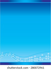 Background Blue Musical Braille