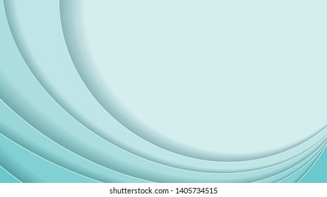 Background with blue paper cut shapes. Abstract paper art style, design layout for video backdrop, business presentations or others. 9:16 Aspect Ratio HD Format. Vector illustration.