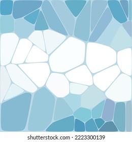Background from blue pebbles. Presentation template. Design element.