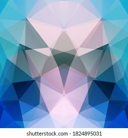 Background of blue, pink geometric shapes. Mosaic pattern. Vector EPS 10. Vector illustration