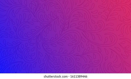 BACKGROUND BLUE AND PURPLE BATIK THEMES