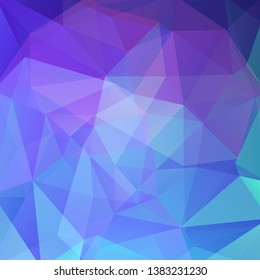 Background of blue, purple geometric shapes. Mosaic pattern. Vector EPS 10. Vector illustration