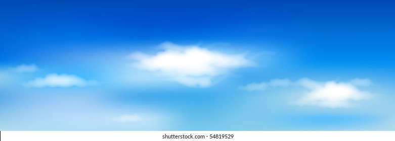 Background With Blue Sky And Clouds