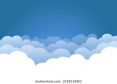 background of blue sky with white clouds