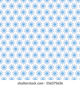 Background of blue snowflakes. Snowflakes vectors.  