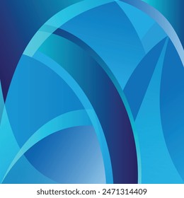 fondo con una forma curva simétrica azul