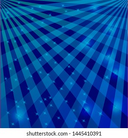 Background in blue tone tones of intersecting lines with flickering lights. Great solution for texture, fabric, Wallpaper or packaging