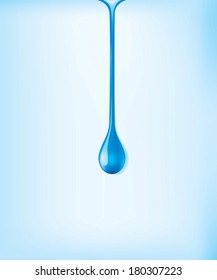 background with  blue water drop falling 