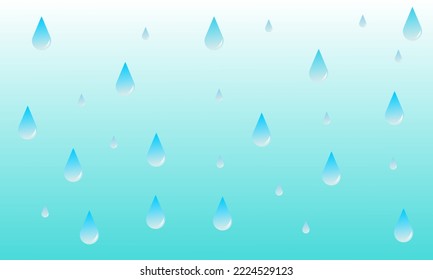Background blue water drops. Perfect for wallpaper printing, presentation background.