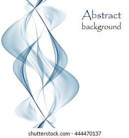 Background with blue wave