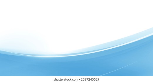 Background blue wave with line . Vector Illustration Modern