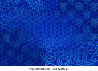 background blue wave pattern abstract