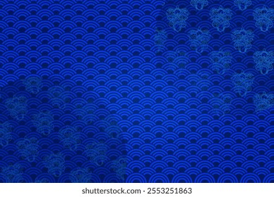 background blue wave pattern abstract