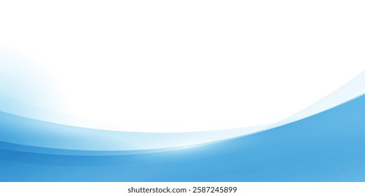 Background blue wave . Vector Illustration Modern