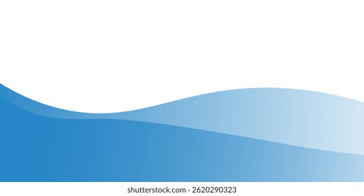 Background blue wave, Vector Illustration