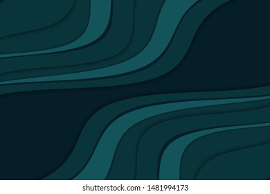 Background and blue waves