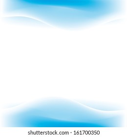 background in blue, waves and spirals and dreamy swirl