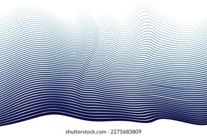 Fondo de las olas azules. Ilustración vectorial.