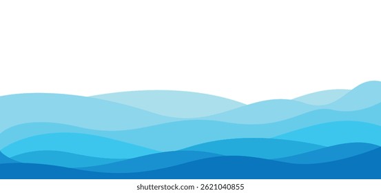 Background with blue waves for websites and graphic resources.