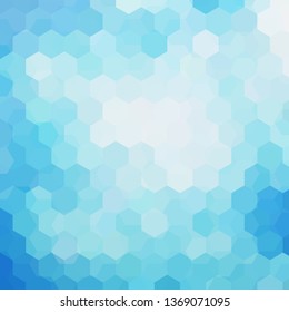 Background of blue, white geometric shapes. Mosaic pattern. Vector EPS 10. Vector illustration