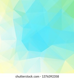 Background of blue, yellow geometric shapes. Mosaic pattern. Vector EPS 10. Vector illustration