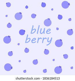 Background with blueberries. Background for letters. Pattern
