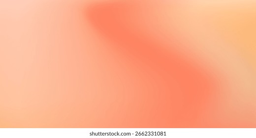 Fondo de gradiente de color borroso de fondo, textura de gradiente granulado naranja abstracto, Vector suave melocotón de textura de desenfoque 