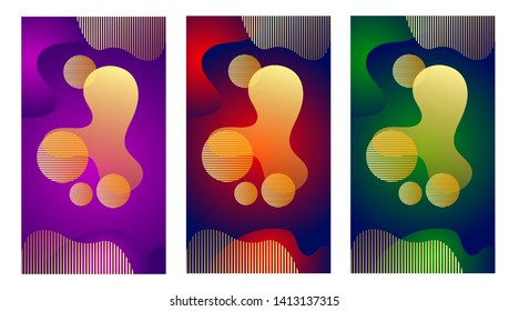 Background Blurred Decorative Design In Abstract Style With Wave, Curve Lines. For Design, Presentation, Screen Mobile, Business Card. Vector Illustration with Color Gradient. Simple and easy to use.