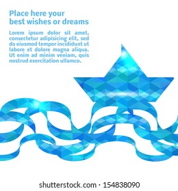 Background boat and waves with space for your text