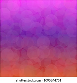 Background bokeh purple orange and pink color pattern design illustration wallpaper