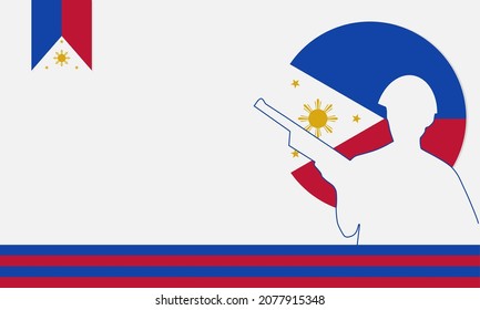 Background Bonifacio Day vector illustration. Background Rizal Day Vector Illustration, and Copy Space Area. Suitable to be placed on content with that theme.
