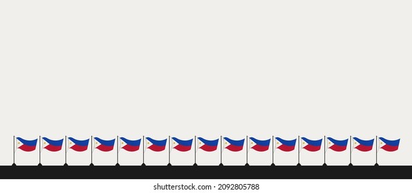 Background Bonifacio Day vector illustration. Background Rizal Day Vector Illustration, and Copy Space Area. Suitable to be placed on content with that theme.