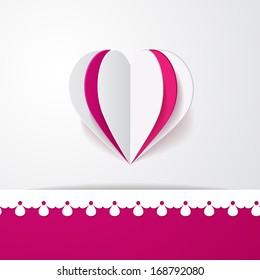 background with a border and a heart