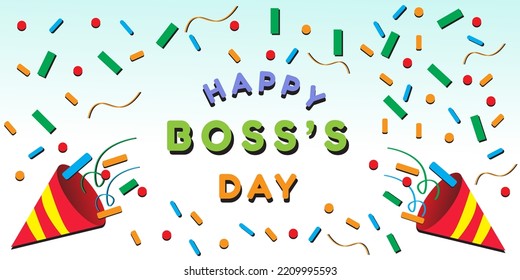background with boss day theme. suitable for greetings, banners and others